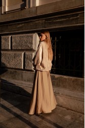 NIDODILEDA Jareth Jacket Dress Crochet Embellished Εκρού Σακάκι Φόρεμα με Κροσέ Διακόσμηση