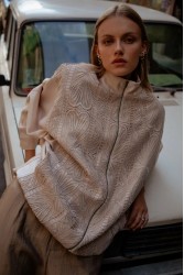 NIDODILEDA Jareth Jacket Dress Crochet Embellished Εκρού Σακάκι Φόρεμα με Κροσέ Διακόσμηση
