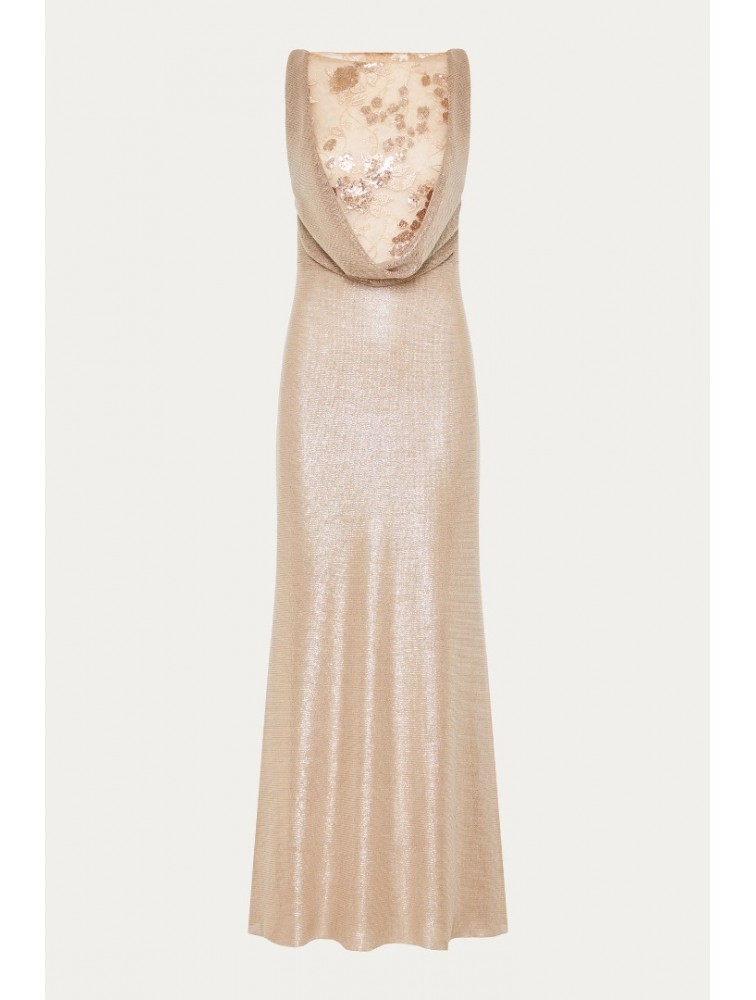 NIDODILEDA Jewel Dress Rose Gold Ροζ Χρυσό Φόρεμα