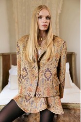 NIDODILEDA Jilian Blazer Oversized Jacquard Multi Πολύχρωμο Ζακάρ Μπλέιζερ