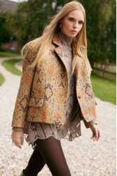 NIDODILEDA Jilian Blazer Oversized Jacquard Multi Πολύχρωμο Ζακάρ Μπλέιζερ