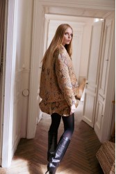 NIDODILEDA Jilian Blazer Oversized Jacquard Multi Πολύχρωμο Ζακάρ Μπλέιζερ