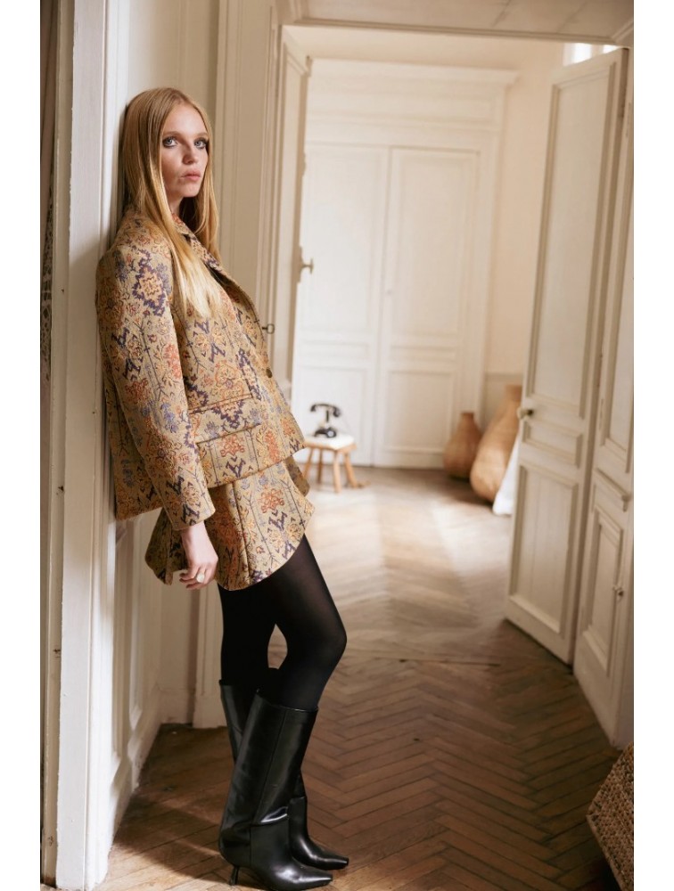 NIDODILEDA Jilian Skirt Jacquard Mini Multi Πολύχρωμη Ζακάρ Φούστα