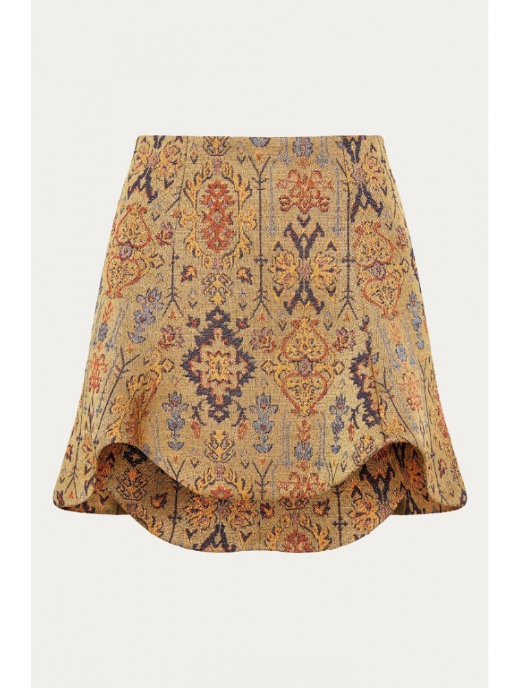 NIDODILEDA Jilian Skirt Jacquard Mini Multi Πολύχρωμη Ζακάρ Φούστα