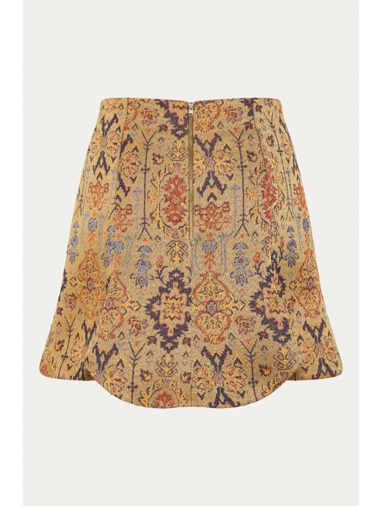 NIDODILEDA Jilian Skirt Jacquard Mini Multi Πολύχρωμη Ζακάρ Φούστα