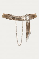 NIDODILEDA Joplin Belt Χρυσή Ασημί Ζωνη