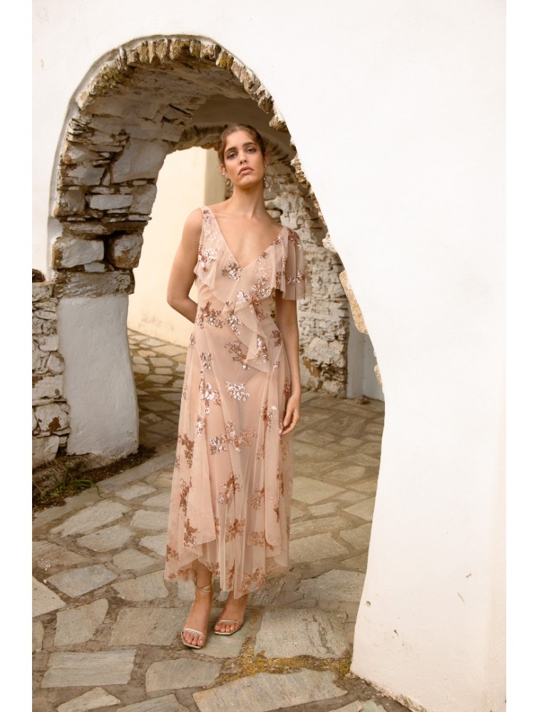NIDODILEDA Josia Dress Sequin Embellished Tulle