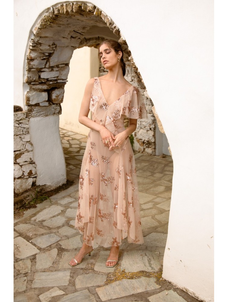 NIDODILEDA Josia Dress Sequin Embellished Tulle