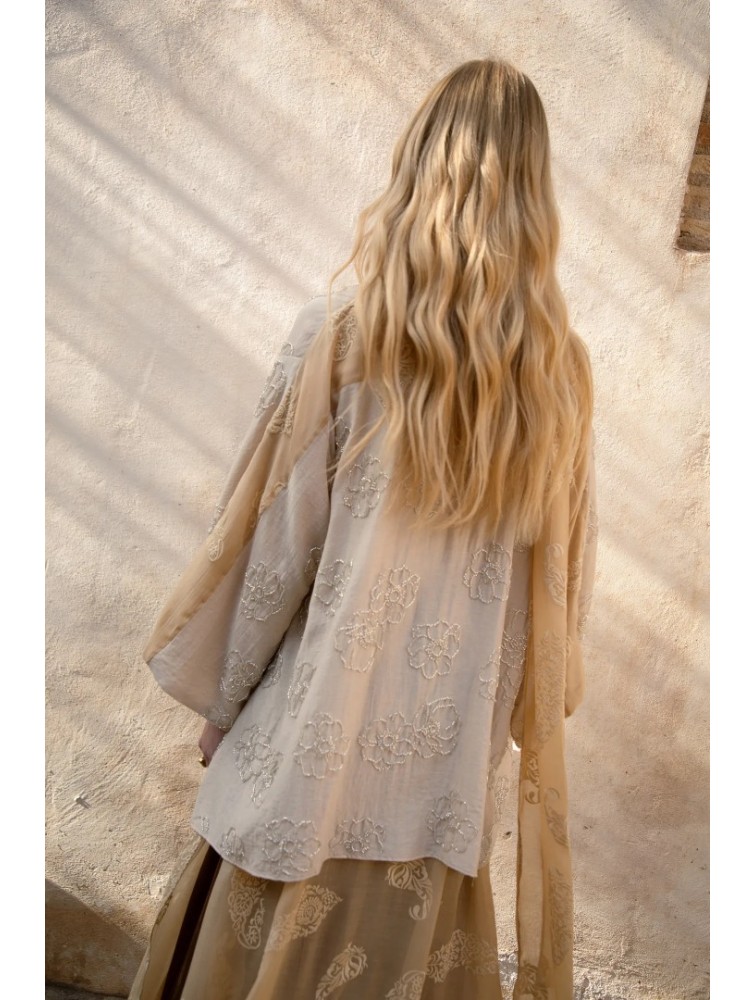 NIDODILEDA Journey Kimono Floral Embroidered Beaded