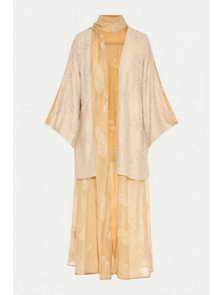 NIDODILEDA Journey Kimono Floral Embroidered Beaded