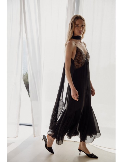 NIDODILEDA Lark Dress Black Maxi Dress