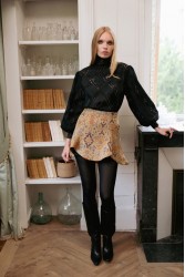 NIDODILEDA Leona Shirt Dress Crochet Lace Detailing Black Μαύρο Κροσέ Δαντελένιο Πουκαμισοφόρεμα
