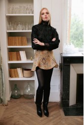 NIDODILEDA Leona Shirt Dress Crochet Lace Detailing Black Μαύρο Κροσέ Δαντελένιο Πουκαμισοφόρεμα