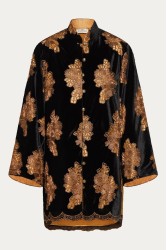 NIDODILEDA Lindsay Blazer Dress Crochet Velvet Black Tabac Μαύρο Ταμπά Βελούδινο Μπλέιζερ Φόρεμα