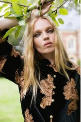 NIDODILEDA Lindsay Blazer Dress Crochet Velvet Black Tabac Μαύρο Ταμπά Βελούδινο Μπλέιζερ Φόρεμα