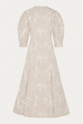 NIDODILEDA Line Gilet Dress Embroidered Floral Overlay