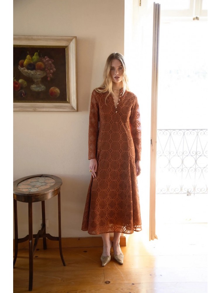 NIDODILEDA Liria Dress Satin Bronze