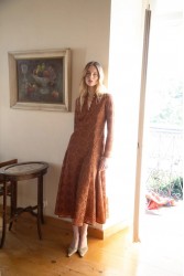 NIDODILEDA Liria Dress Satin Bronze