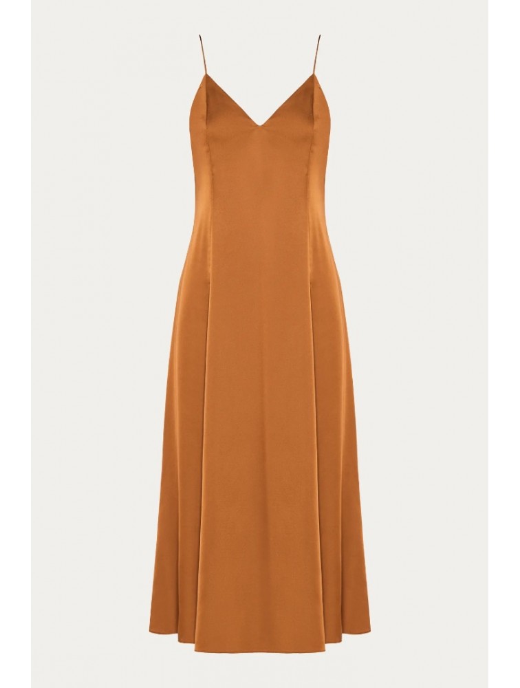 NIDODILEDA Liria Dress Satin Bronze