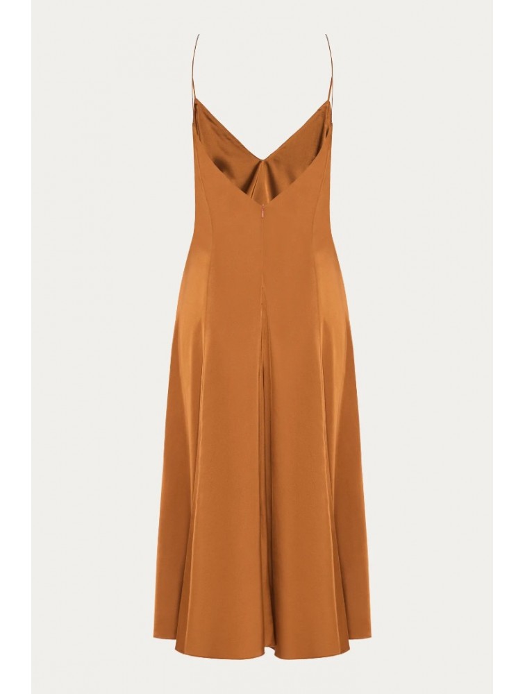 NIDODILEDA Liria Dress Satin Bronze