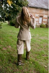 NIDODILEDA London Jacket Herringbone Blazer Light Beige Μπεζ Ψαροκόκκαλο Μπλείζερ