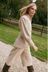 NIDODILEDA London Jacket Herringbone Blazer Light Beige Μπεζ Ψαροκόκκαλο Μπλείζερ