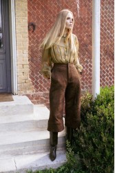 NIDODILEDA Lorna Shirt Dress Semi-Sheer Embroidered Olive Green Λαδί Κεντητό Πουκαμισοφόρεμα