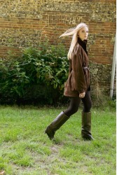NIDODILEDA Madeline Jacket Embroidered Vegan Leather Brown Καφέ Κεντητό Τζάκετ