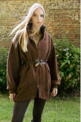 NIDODILEDA Madeline Jacket Embroidered Vegan Leather Brown Καφέ Κεντητό Τζάκετ