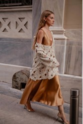NIDODILEDA Maer Pullover Dress Crochet Εκρού Κροσέ Φόρεμα