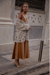 NIDODILEDA Maer Pullover Dress Crochet Εκρού Κροσέ Φόρεμα
