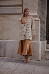 NIDODILEDA Maer Pullover Dress Crochet Εκρού Κροσέ Φόρεμα