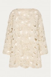 NIDODILEDA Maer Pullover Dress Crochet Εκρού Κροσέ Φόρεμα