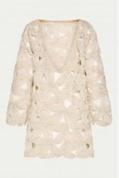 NIDODILEDA Maer Pullover Dress Crochet Εκρού Κροσέ Φόρεμα