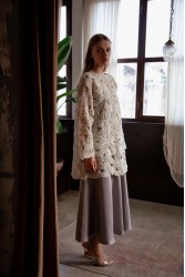NIDODILEDA Maer Pullover Dress Crochet Εκρού Κροσέ Φόρεμα