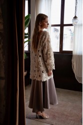 NIDODILEDA Maer Pullover Dress Crochet Εκρού Κροσέ Φόρεμα