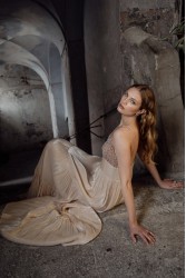 NIDODILEDA Margot Dress Silvery Nude Μπεζ Φόρεμα