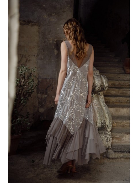 NIDODILEDA Marvel Dress Silvery Grey