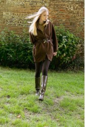 NIDODILEDA Meadow Belt Leather Muslin Embellished Brown Καφέ Δερμάτινη Ζώνη με Διακοσμητικές Πέτρες