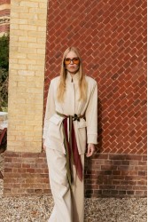 NIDODILEDA Meadow Belt Leather Muslin Embellished Brown Καφέ Δερμάτινη Ζώνη με Διακοσμητικές Πέτρες