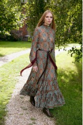 NIDODILEDA Meadow Belt Leather Muslin Embellished Brown Καφέ Δερμάτινη Ζώνη με Διακοσμητικές Πέτρες
