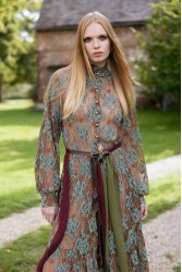 NIDODILEDA Meadow Belt Leather Muslin Embellished Brown Καφέ Δερμάτινη Ζώνη με Διακοσμητικές Πέτρες