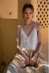 NIDODILEDA Medtween Dress Satin Floral Embroidered Muslin