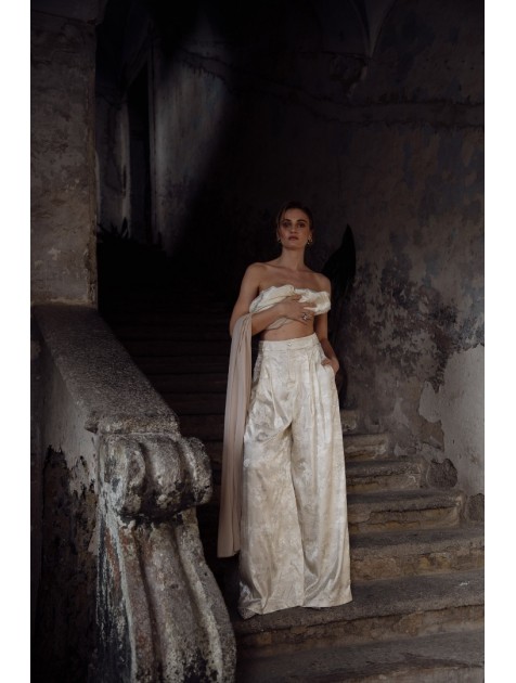 NIDODILEDA Merit Pants Off White Εκρού Παντελόνα