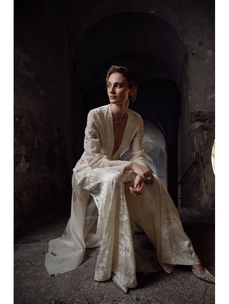 NIDODILEDA Merit Pants Off White Εκρού Παντελόνα