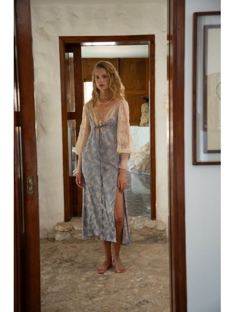 NIDODILEDA Miralu Dress Light Blue Γαλάζιο Φόρεμα