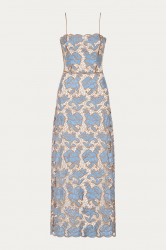 NIDODILEDA Moment Top Dress Floral Cut Out Overlay