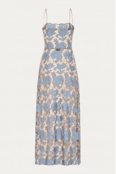 NIDODILEDA Moment Top Dress Floral Cut Out Overlay
