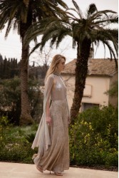 NIDODILEDA Movement Pants Sequin Embroidered Nude Ασημί Παγετένια Παντελόνα