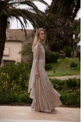 NIDODILEDA Movement Pants Sequin Embroidered Nude Ασημί Παγετένια Παντελόνα
